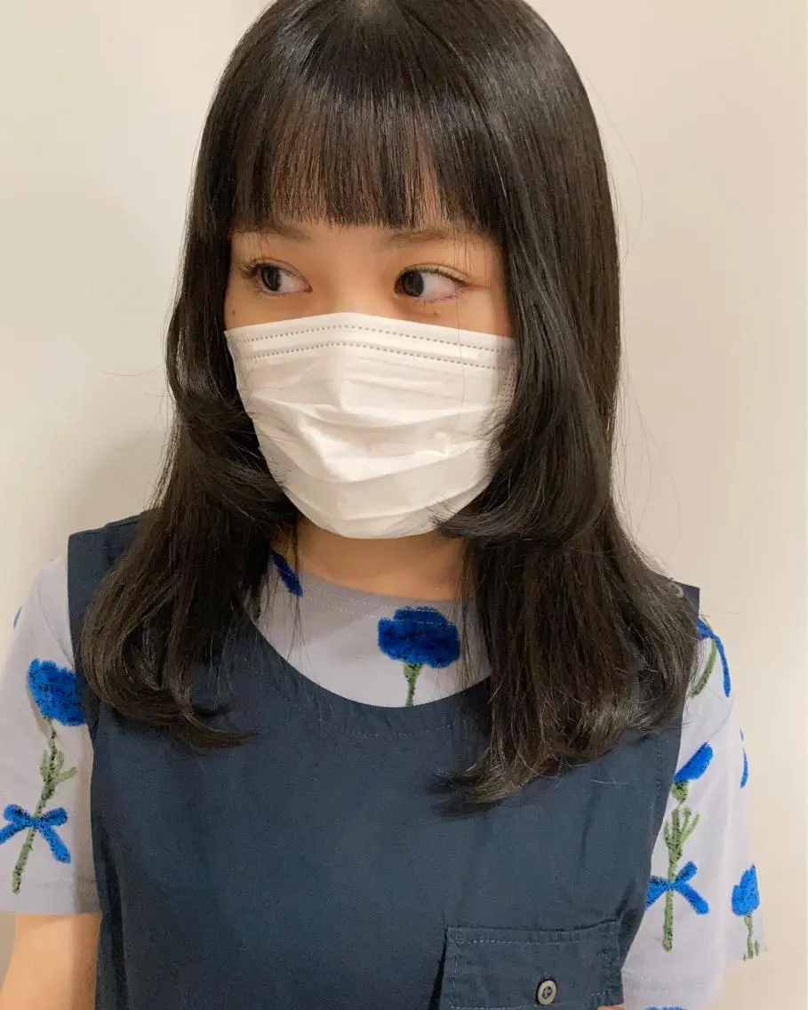 セミロング カット パーマ KANO🌷 艶カラーのヘアスタイル