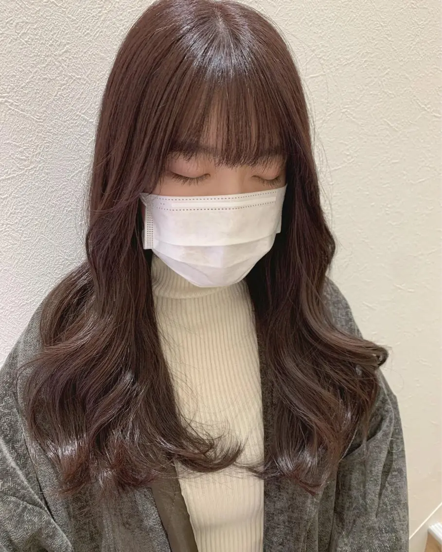 ロング カラー ベージュカラー ラベンダーカラー ラベンダーベージュ トリートメント カット トリートメント hubhair レイヤー/透明感のヘアスタイル