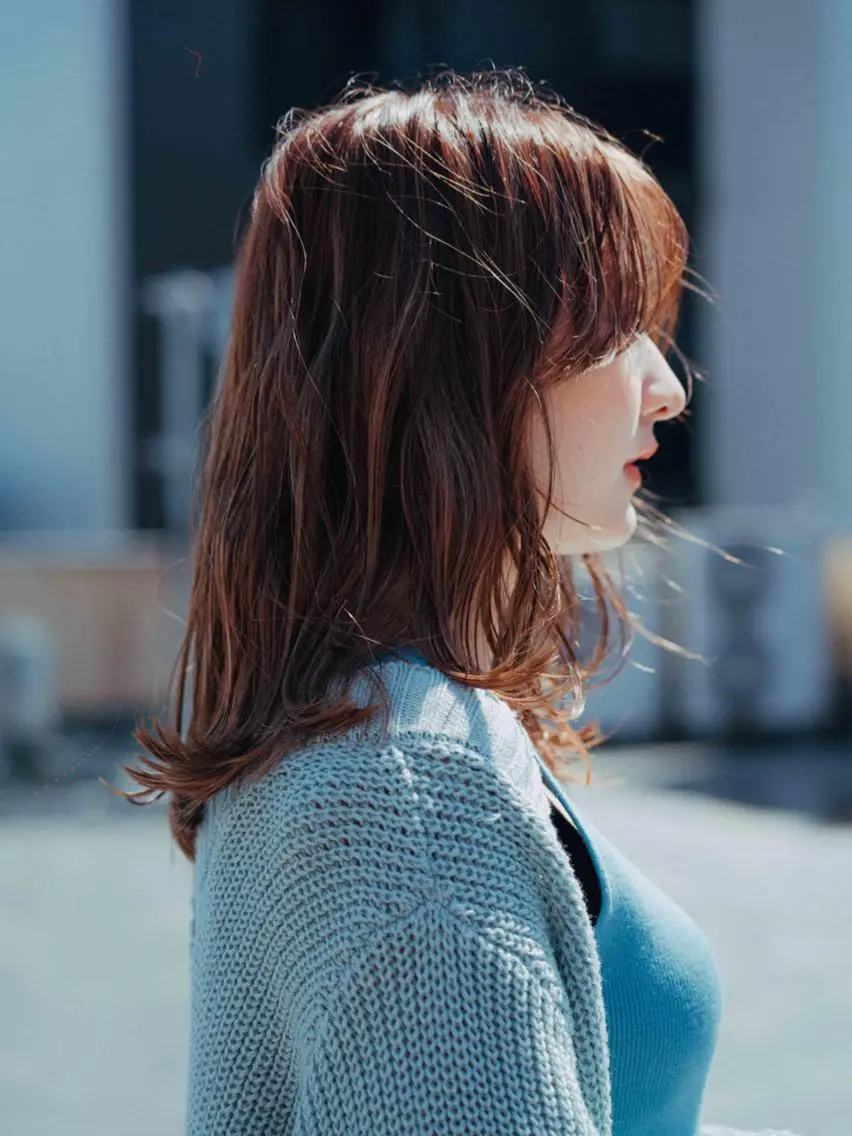 セミロング 💜堀 有紀💜のヘアスタイル