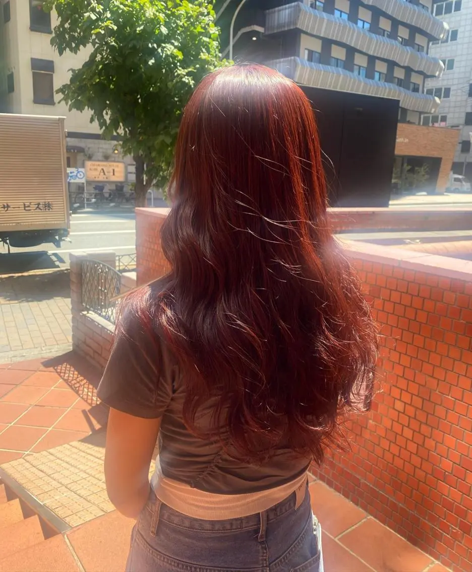ミディアム カラー パーマ ヘアアレンジ メンズ メンズブリーチ ブリーチ ブリーチなしカラー ピンクカラー 🩷Eny terrace🩷のヘアスタイル