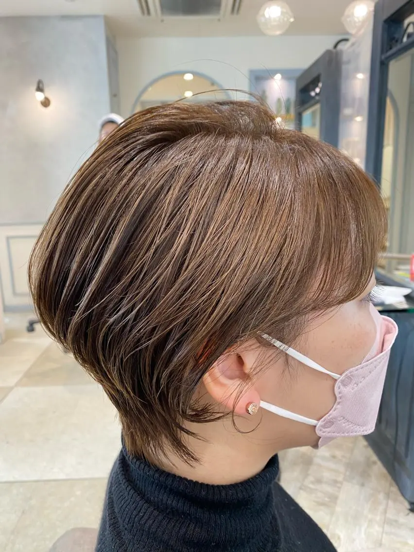 ショート カット ヘアカラー トリートメント ショート・レイヤー /特化・Wanseのヘアスタイル