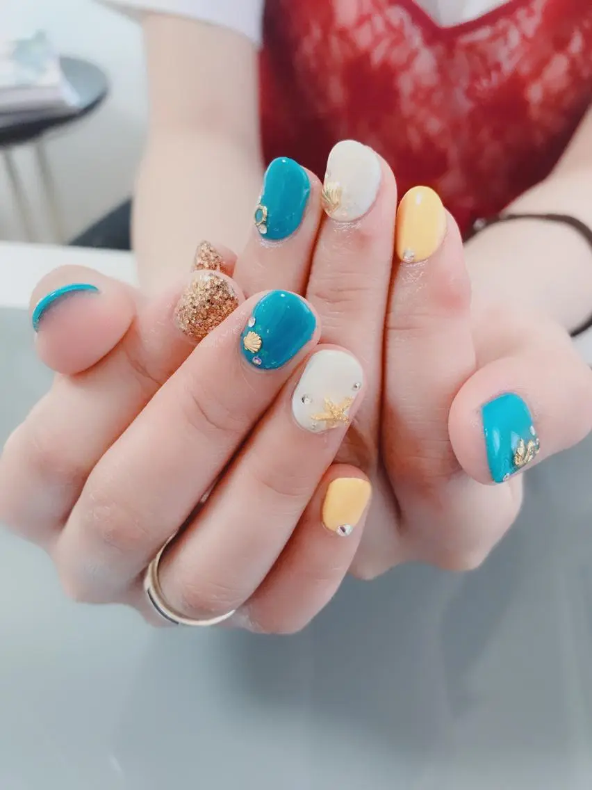ネイル 夏ネイル ハンドネイル Masuko Yasukaのネイルデザイン