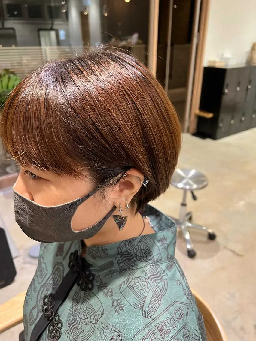 ショート ショートボブ ボブ ショートヘア anhelo髪質改善 メテオ髪質改善名駅のヘアスタイル