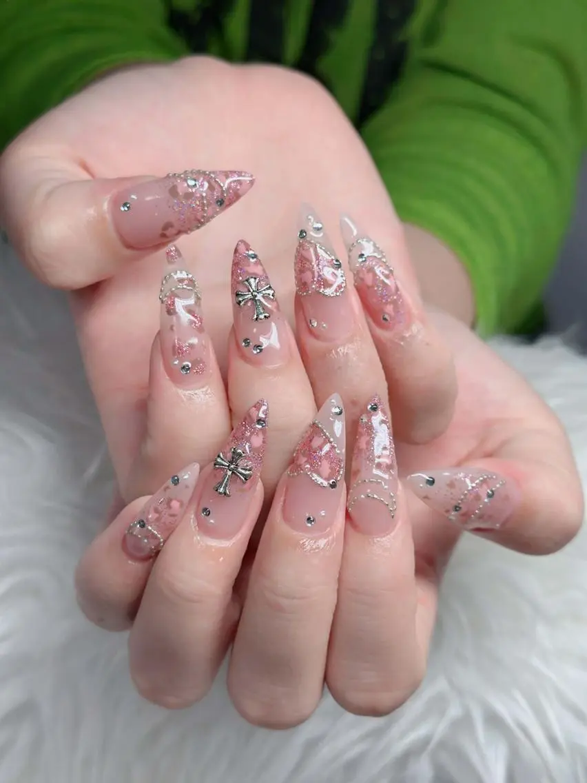 ネイル オーロラネイル チークネイル フットネイル ジェルネイル 韓国ネイル ハンドネイル H.baby Nail Salonのネイルデザイン