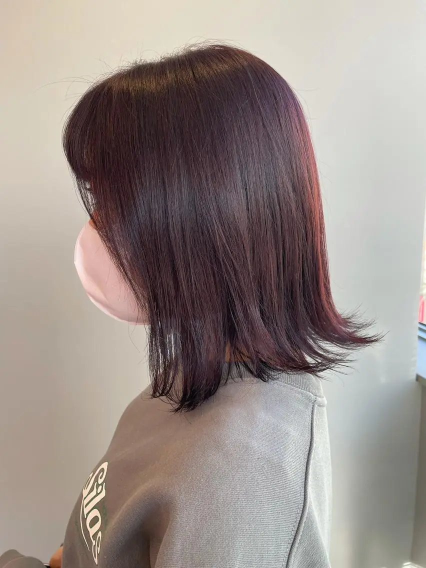 ミディアム カラー さと ちはるのヘアスタイル