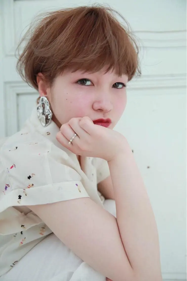 ショート カラー パーマ ヘアアレンジ メンズ キッズ ネイル マツエク・マツパ ヘアカラー EnBlesS西宮 マンツーマン神道有基のヘアスタイル