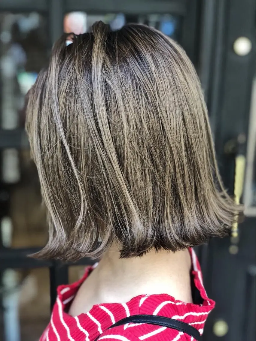 ミディアム カラー カット ヘアカラー トリートメント 🎊LUZ🎊_公 式_🩵髪質改善🩵のヘアスタイル