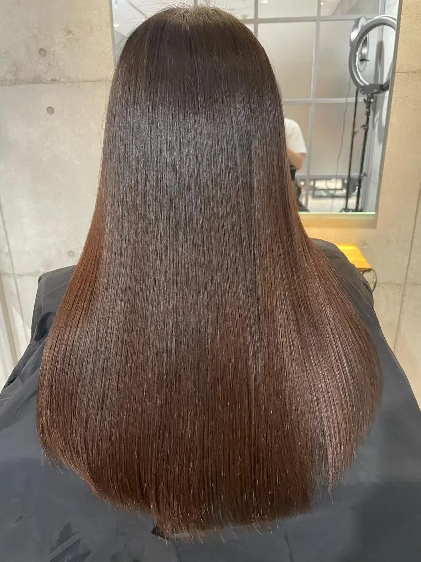 ロング ヘアカラー トリートメント newi宮崎 akioのヘアスタイル