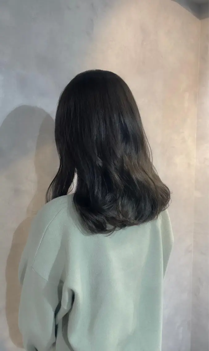 ミディアム ショートヘア 縮毛矯正/福田梢のヘアスタイル