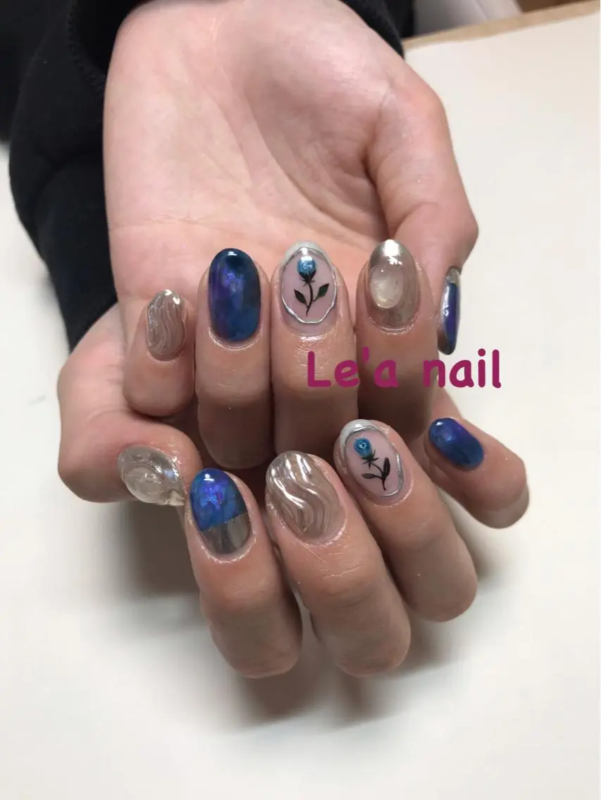 ネイル 持ち込み ニュアンスネイル 'mm  (ミリ) ＭＡＮＡＭＩのネイルデザイン
