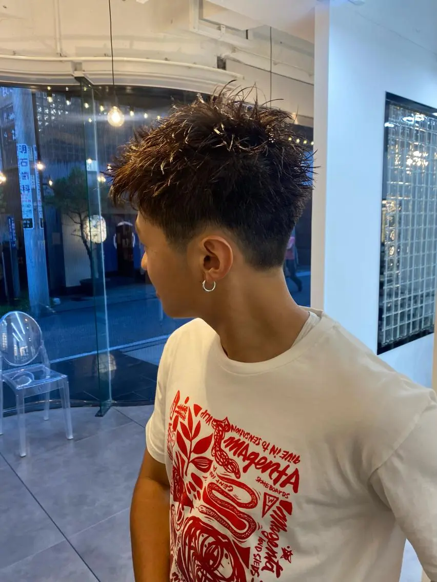 ショート メンズ スパイキーショート ショートヘア 大石 沙季のヘアスタイル