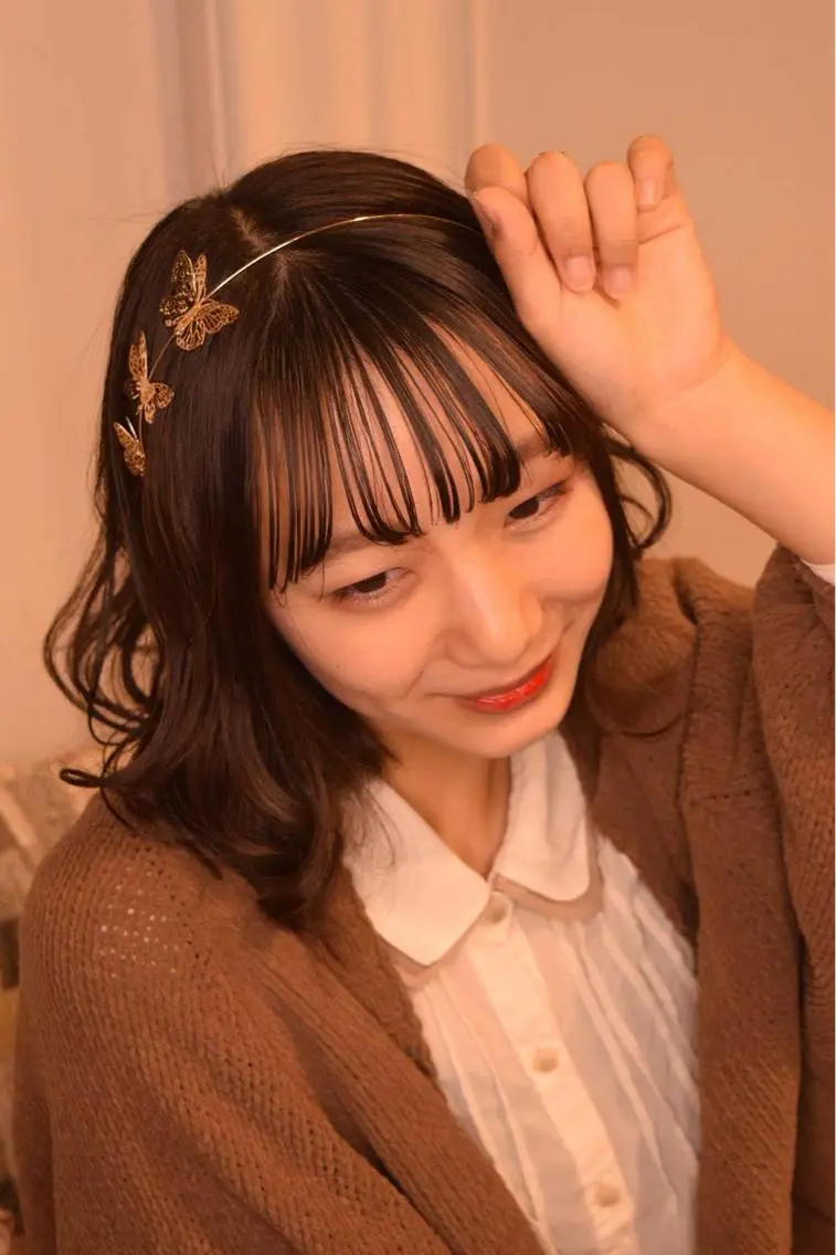 ミディアム カラー ヘアアレンジ 🎀透明感ナチュラル ガーリー🎀yuhiのヘアスタイル