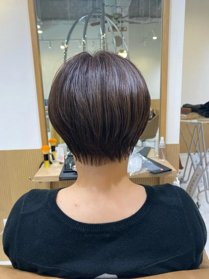 ショート カラー ショートヘア 坂井 茅聖のヘアスタイル