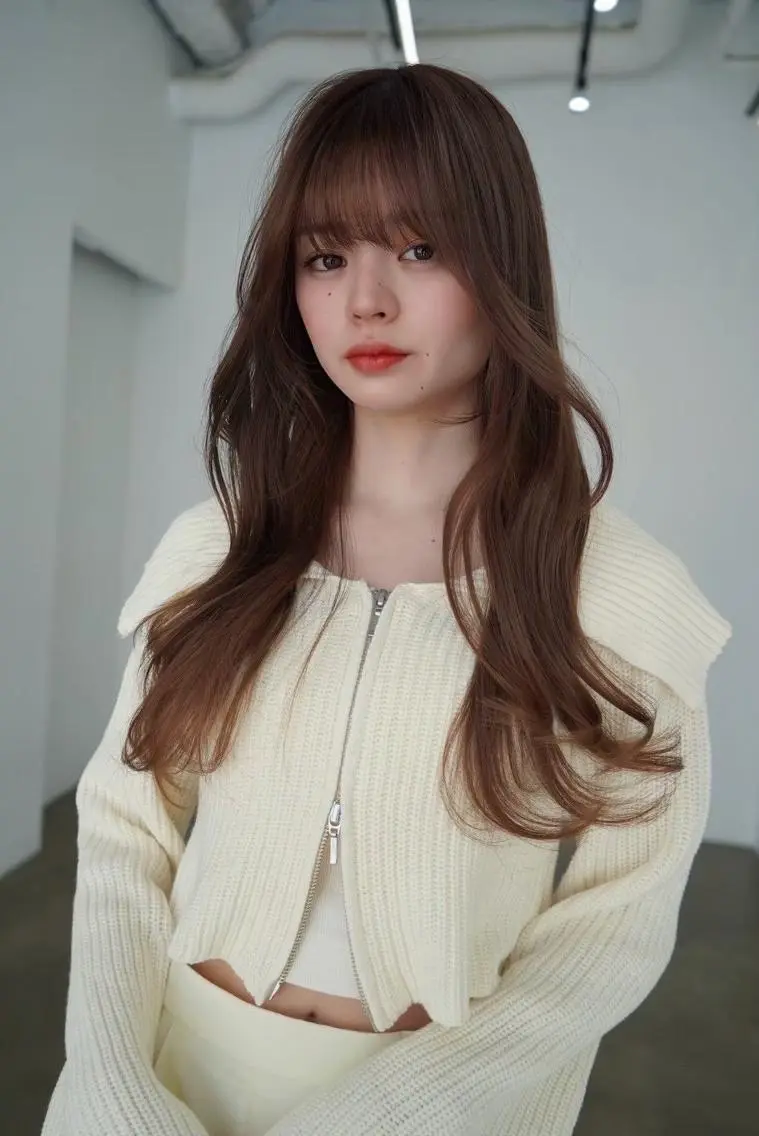 ロング カラー カット ヘアカラー ANGELICA JR和歌山店のヘアスタイル