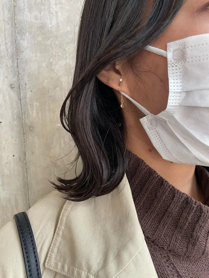 セミロング ヘアアレンジ カット 縮毛矯正 トリートメント 縮毛矯正/髪質改善/ ブリーチ毛/木元渓太のヘアスタイル