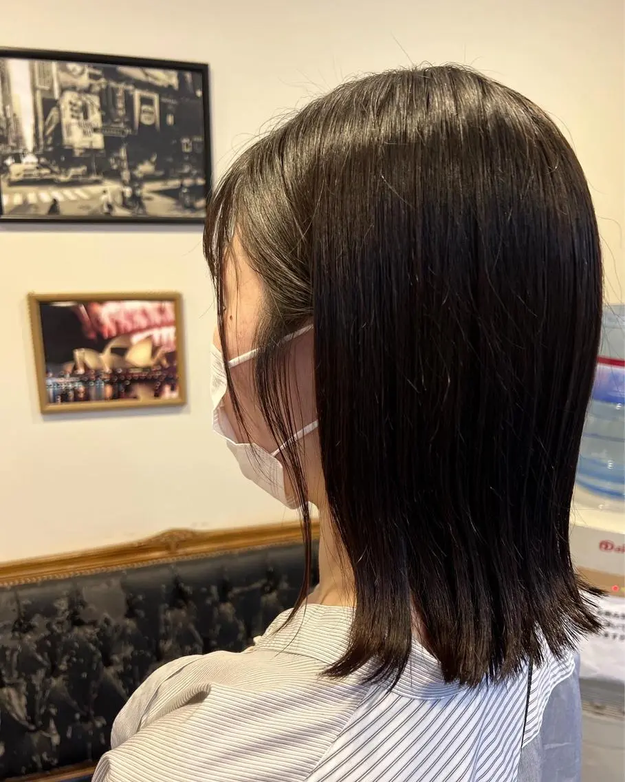 ミディアム ハイライト特化小澤 奈津美のヘアスタイル