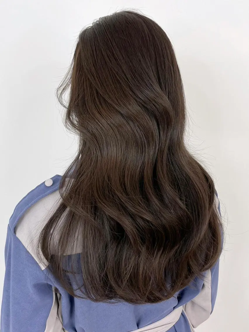セミロング カラー パーマ ヘアアレンジ ブラウンカラー チョコレートブラウン カット ヘアカラー トリートメント ITbyALBUM 八王子店のヘアスタイル