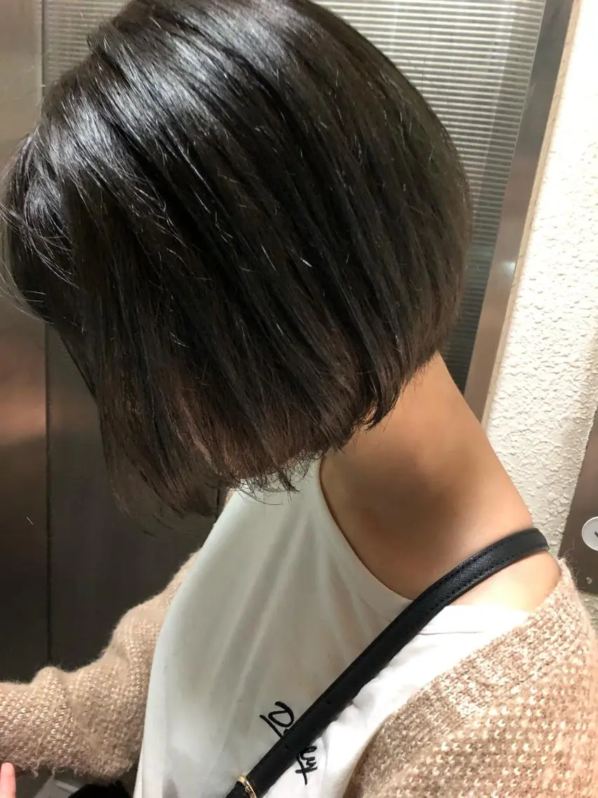 ショート カラー 似合わせカット レイヤーボブ/ボブ 仲川和人のヘアスタイル