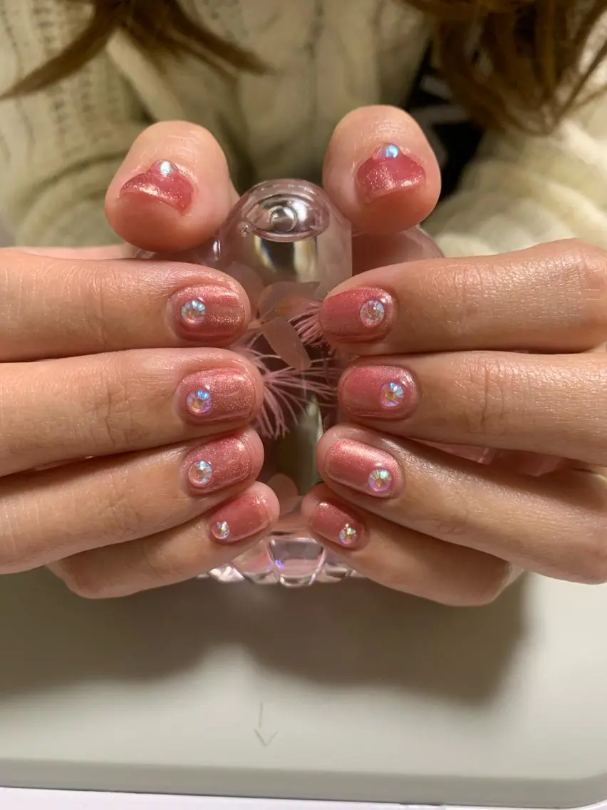 ネイル マグネットネイル ワンカラーネイル 林 ✨syousyouのネイルデザイン