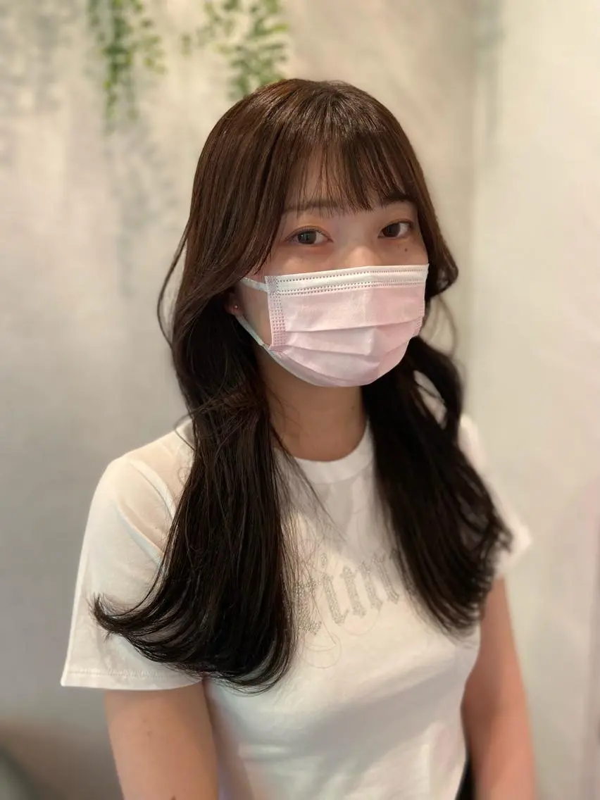 ロング カラー カット 永井 亮のヘアスタイル