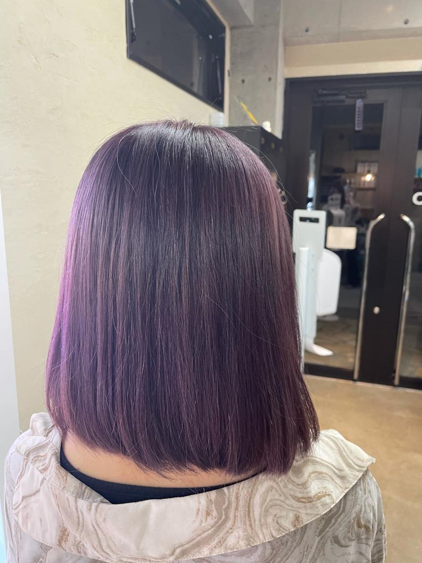 カラー ブリーチ デザインカラー／ 梶本 乃梨叶のヘアスタイル