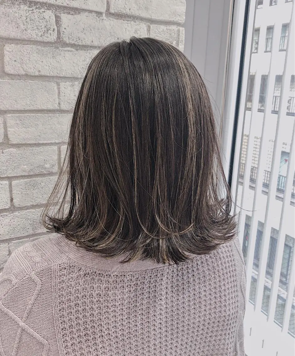 ミディアム カラー ヘアアレンジ イメコン美容師 サイトウアキラのヘアスタイル