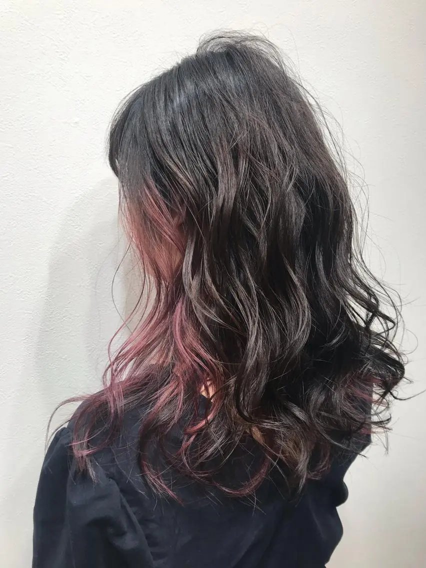 セミロング カラー カット ヘアカラー トリートメント 酸性ストレート/ブリ ーチなし/中村 匠のヘアスタイル