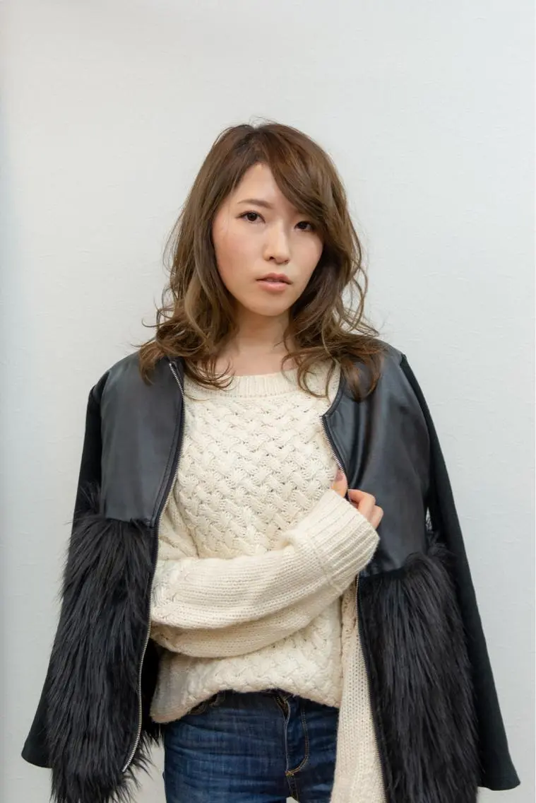 セミロング カラー アッシュ 似合わせカット a.Pecslap/ TERUのその他イメージ