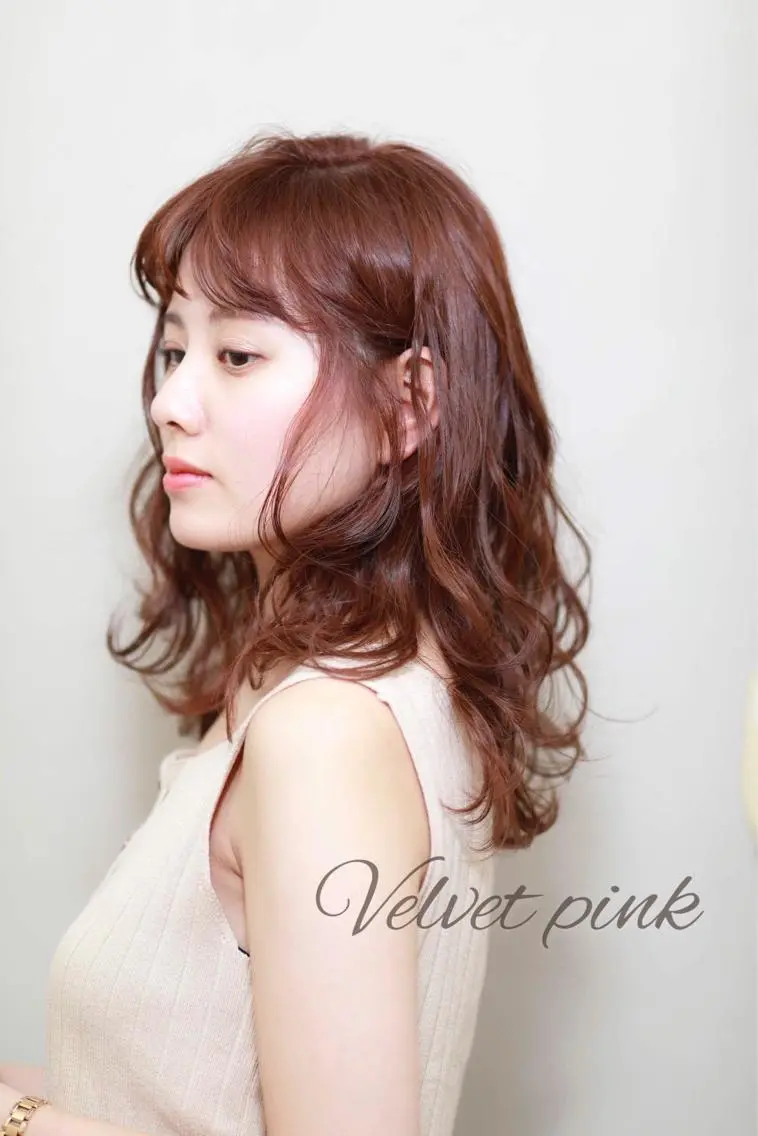 ロング カラー パーマ 髪質改善タムラ アユコのヘアスタイル