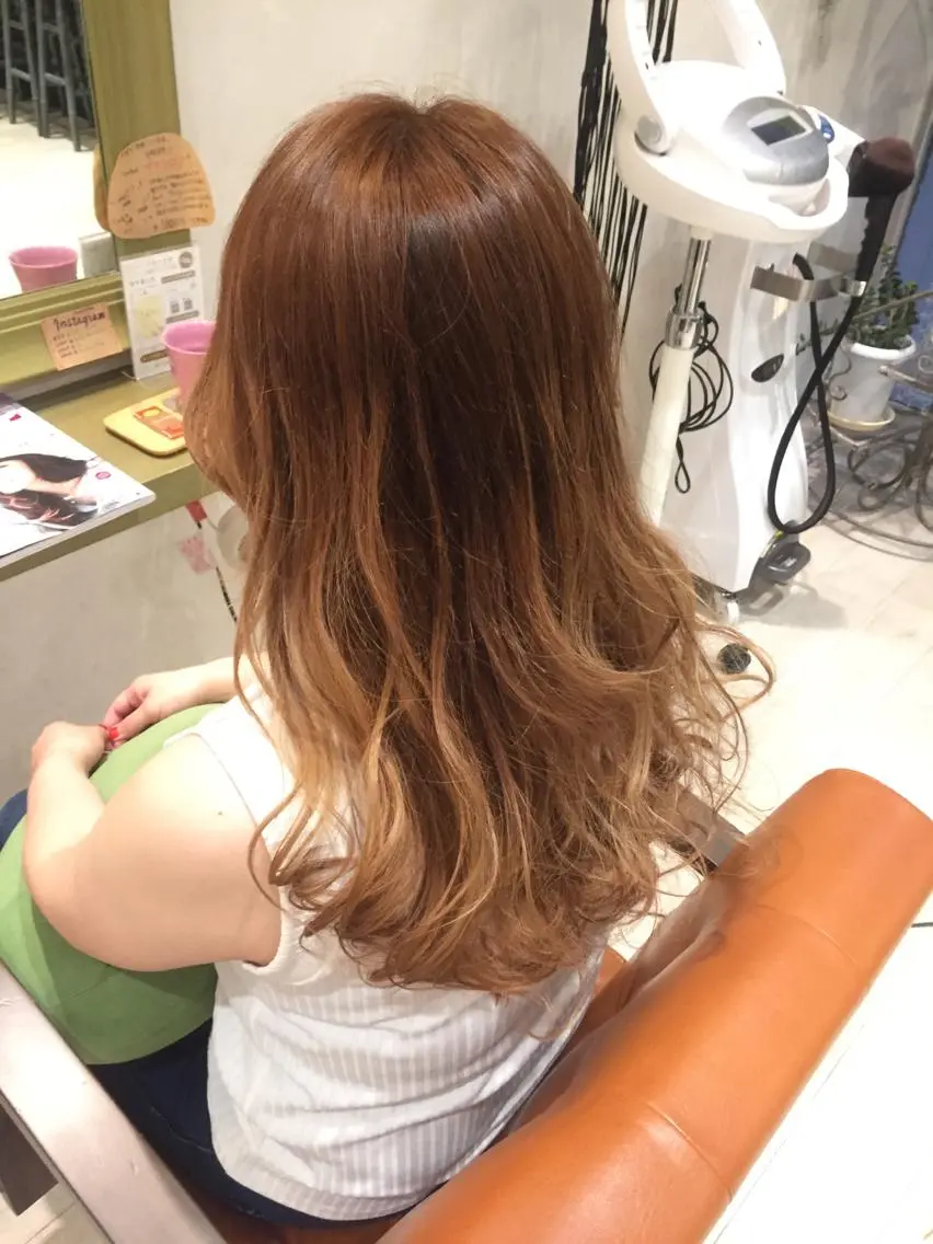 ロング カラー グラデーションカラー メンズ指名多数!! 田島史也のヘアスタイル