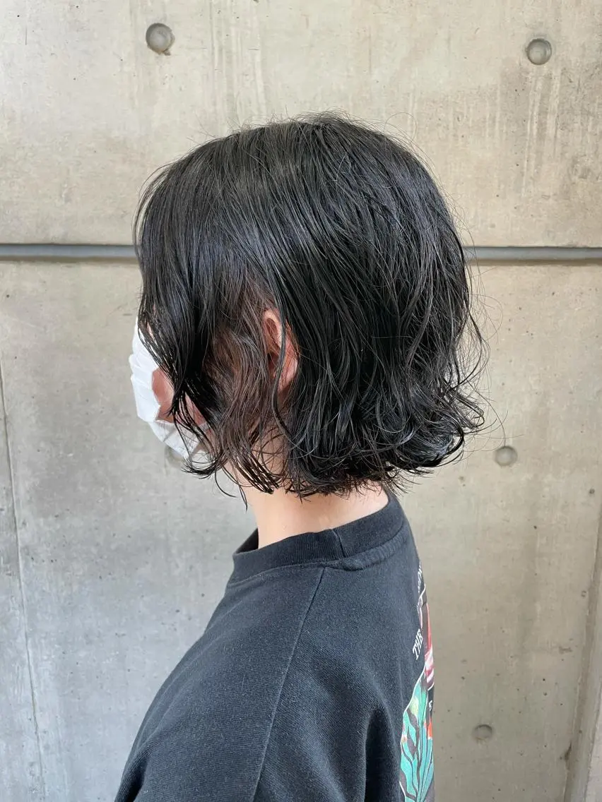 ショート カラー パーマ ベージュカラー 透明感カラー ハイライトカラー インナーカラー ボブ カット パーマ 髪質改善 縮毛矯正/ レイヤー/銀座/本木のヘアスタイル