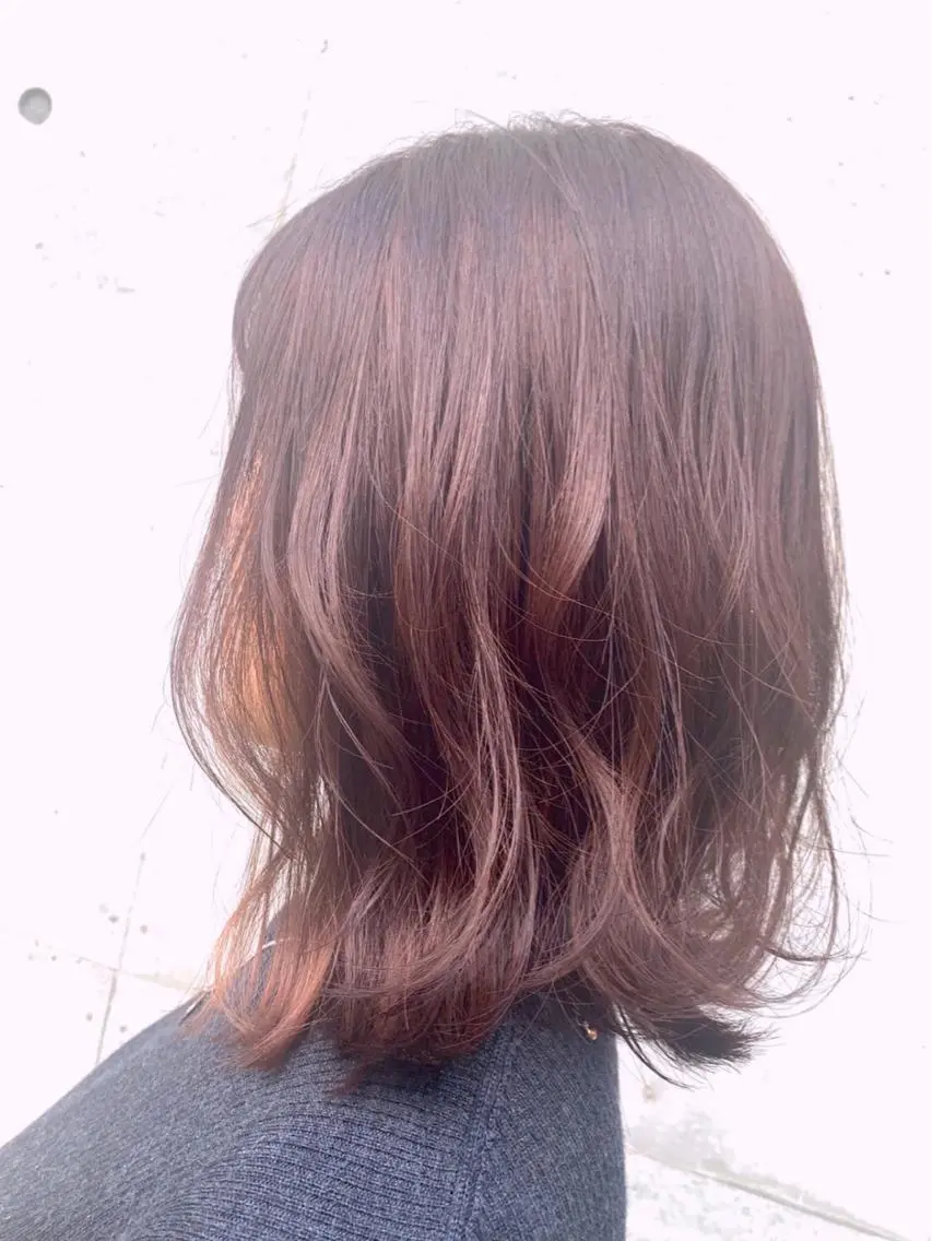 ミディアム カラー ご新規様限定 透明感カラーKANAのヘアスタイル