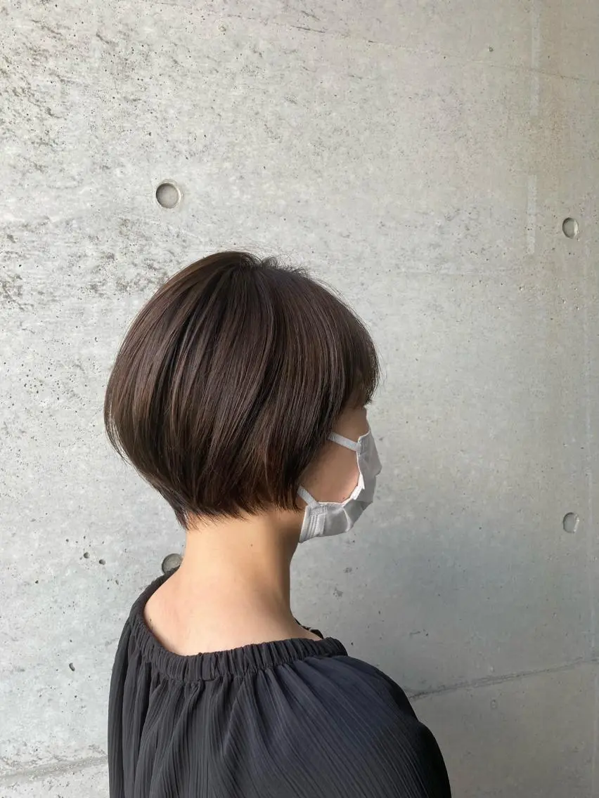 ショート ヘアカラー トリートメント はまべ です☆のヘアスタイル