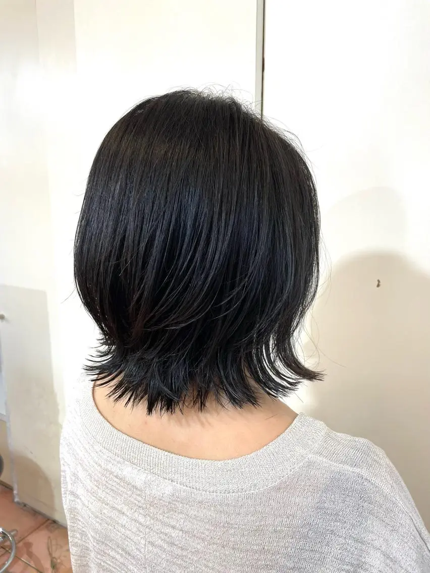 ショート くびれヘア レイヤーカット 🦋透明感 艶カラー Rie🦋のヘアスタイル