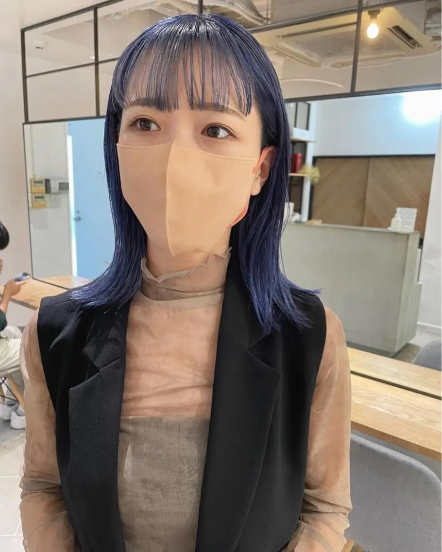 ミディアム カラー ブリーチ カット ヘアカラー トリートメント 村上雅人 ナチュラルモードのヘアスタイル