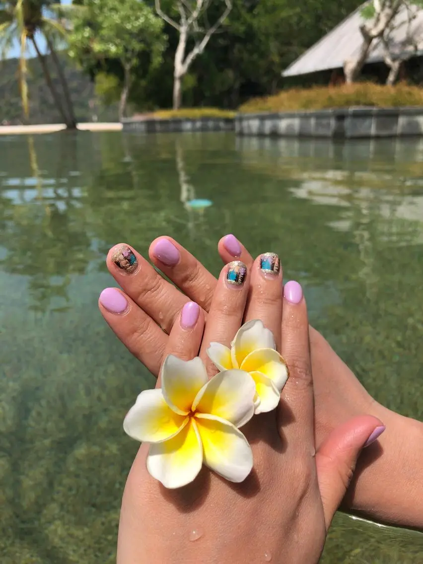 カラー キッズ ネイル マツエク・マツパ フットネイル 春ネイル 🌺Coco caori🌴のマツエク・マツパデザイン