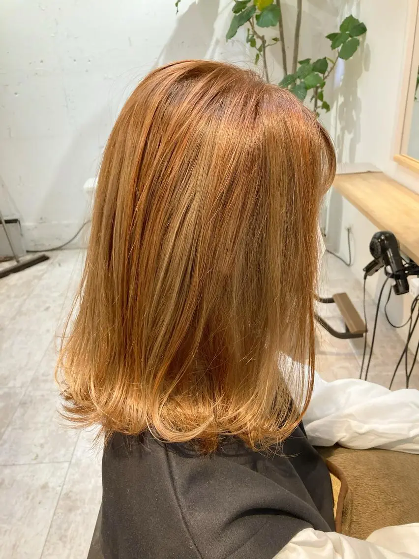 セミロング ハイライト カット ヘアカラー トリートメント 【女性指名No.1】 西口直子のヘアスタイル