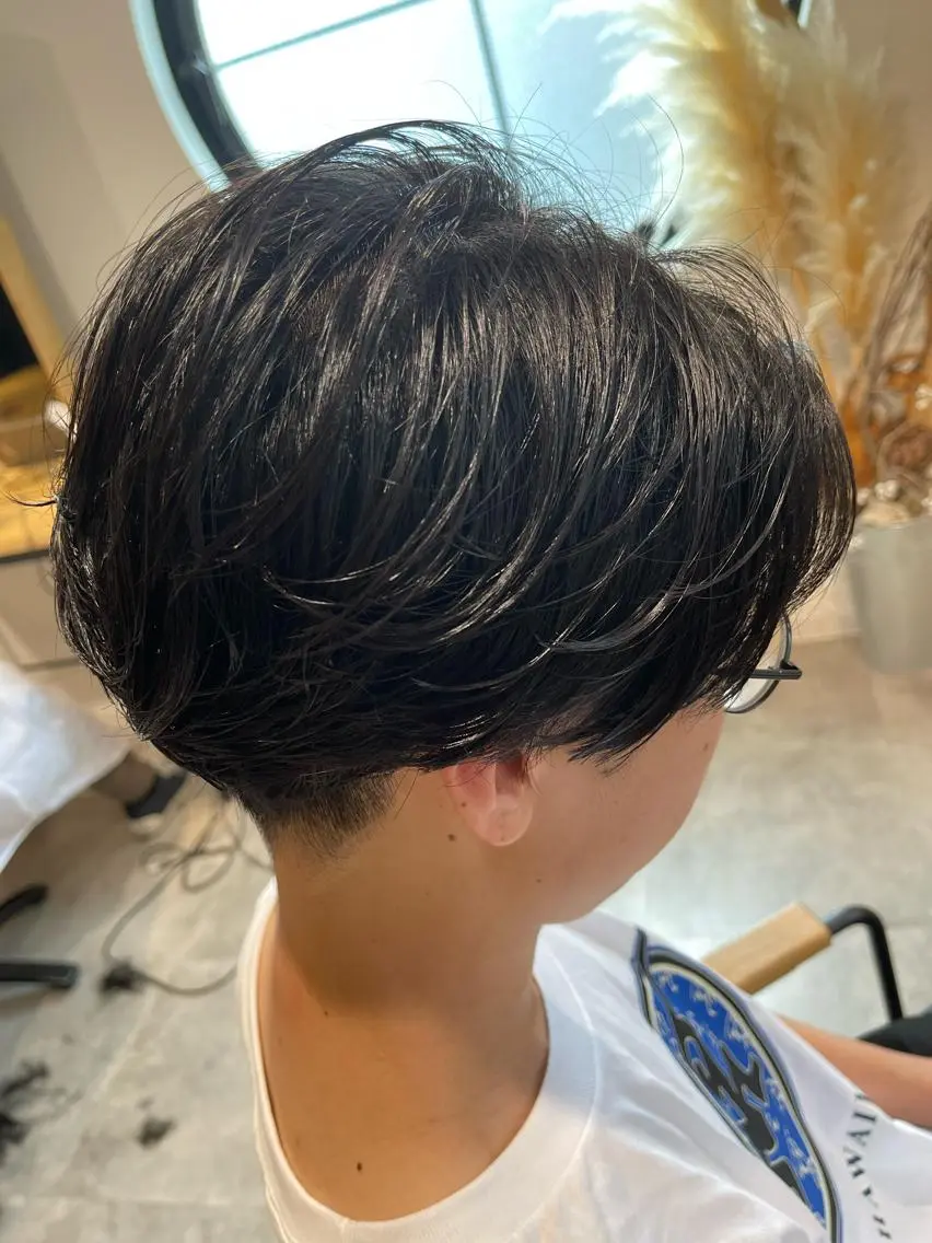 ショート パーマ メンズ ANDIAMO SAKAE🍁楓のヘアスタイル