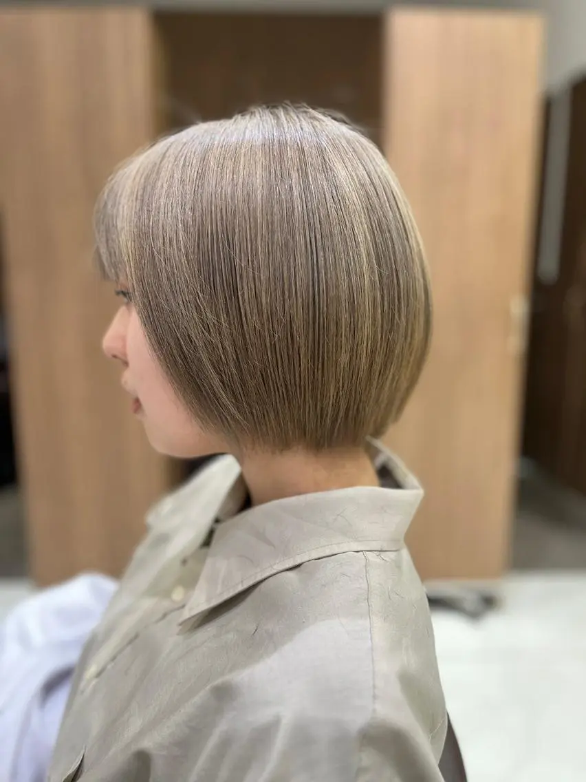 ショート カラー ショートボブ ハイトーンカラー ボブ ショートヘア 田代 祐太のヘアスタイル