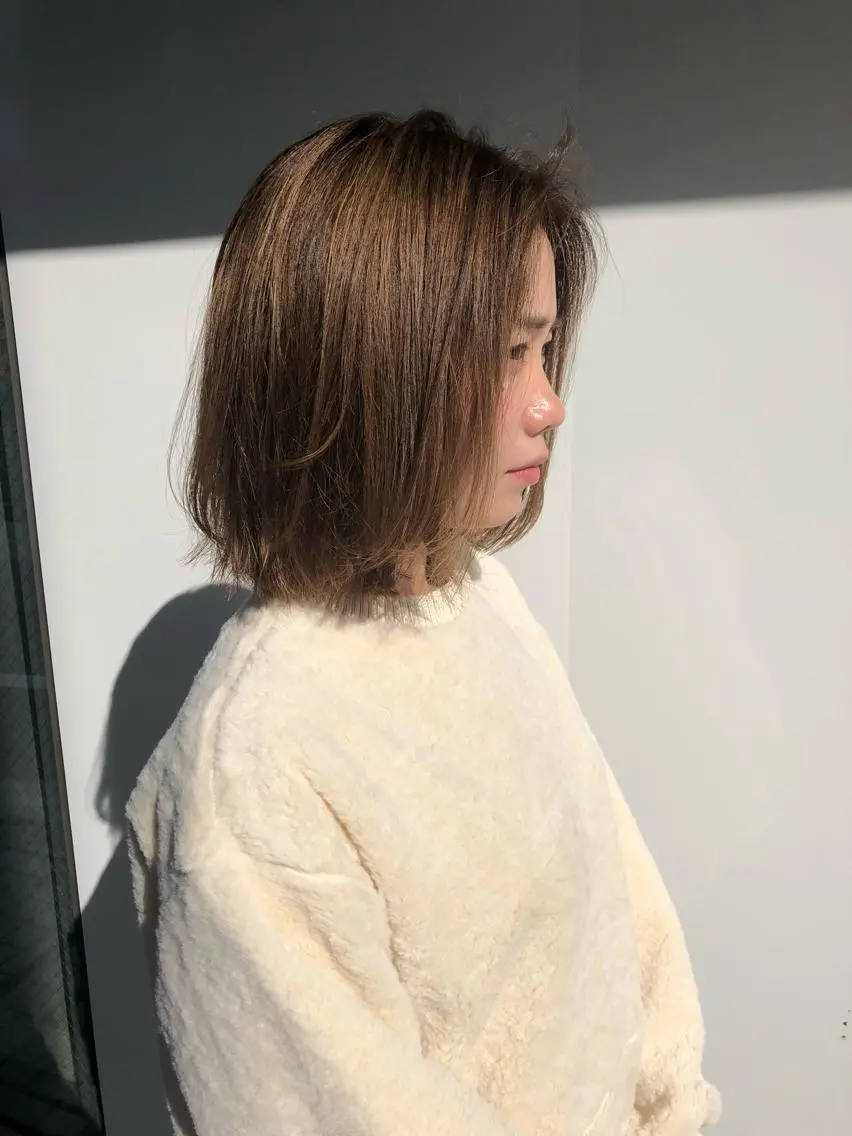ミディアム カラー 東 みのりのヘアスタイル