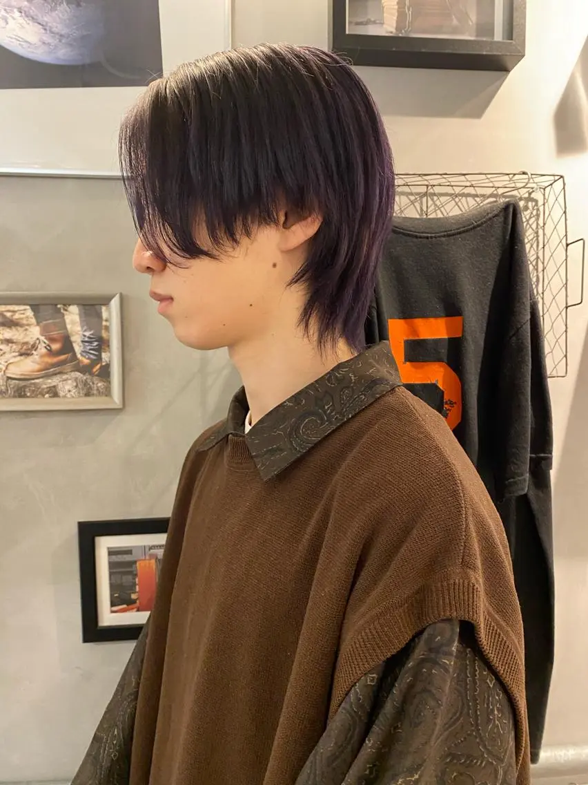 ショート カラー パープルカラー MIYU💋💖 〈XENA渋谷本店〉のヘアスタイル