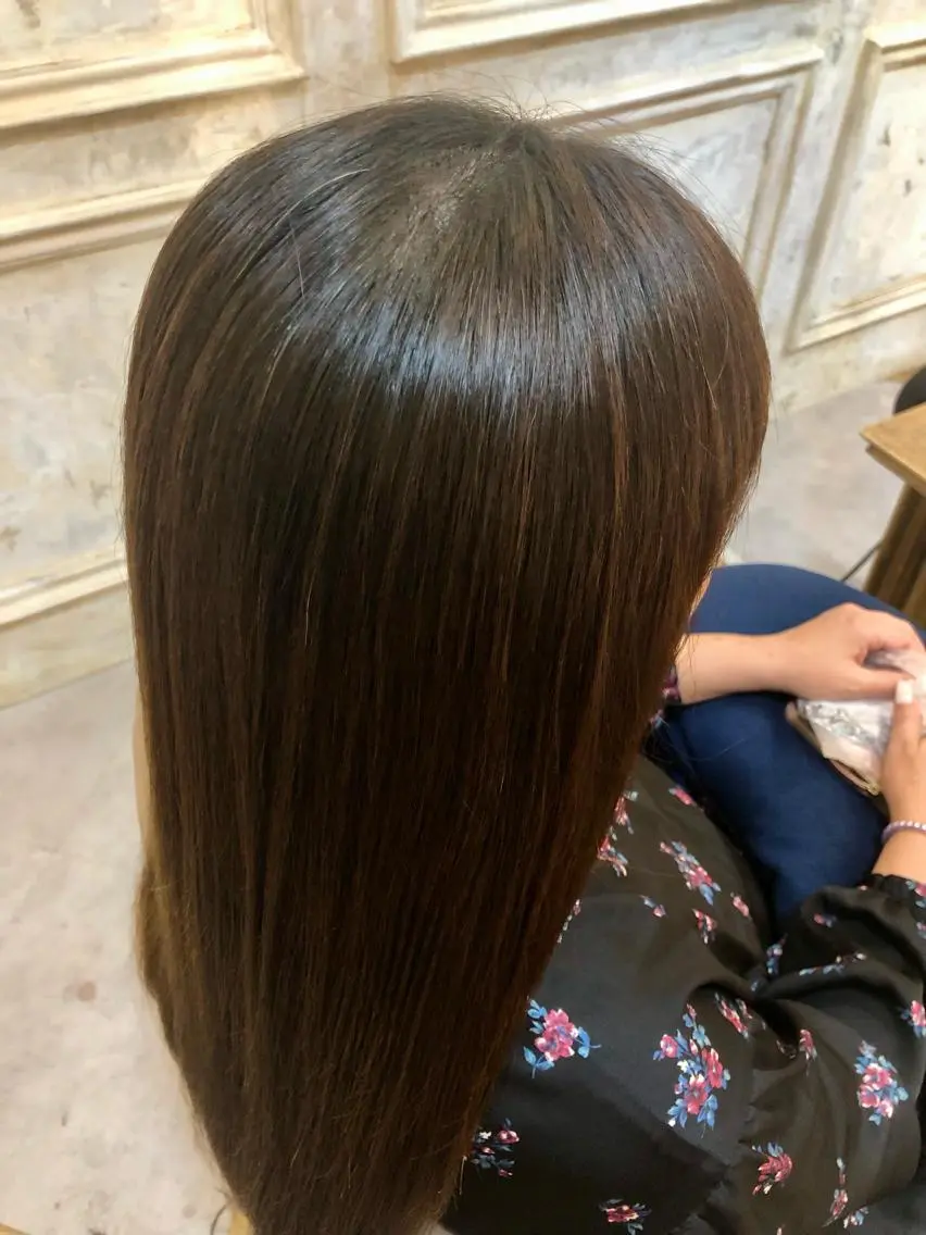 ロング 縮毛矯正 鷺沼駅徒歩1分 キシタクのヘアスタイル