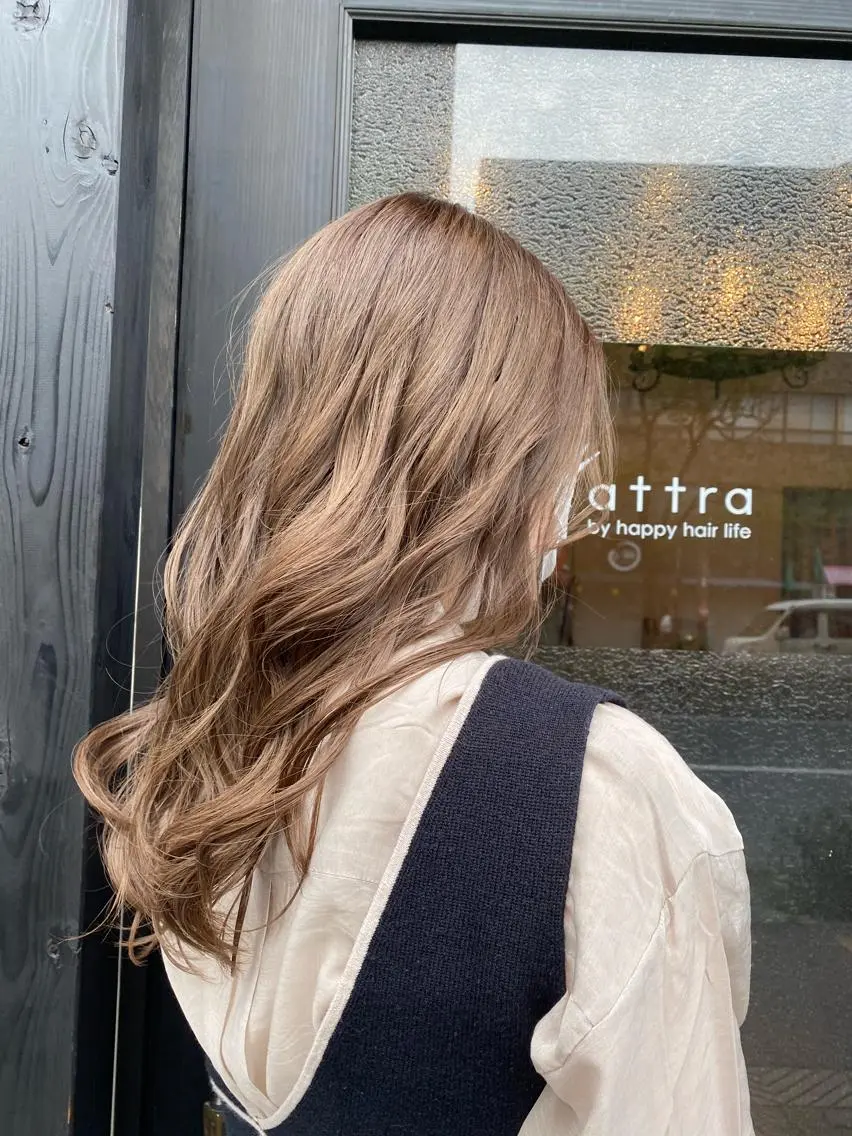 ロング カラー mo moのヘアスタイル