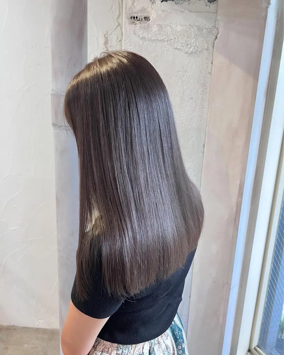 カラー ヘアカラー ✨ブリーチなしカラー ×髪質改善✨松村 潤のヘアスタイル