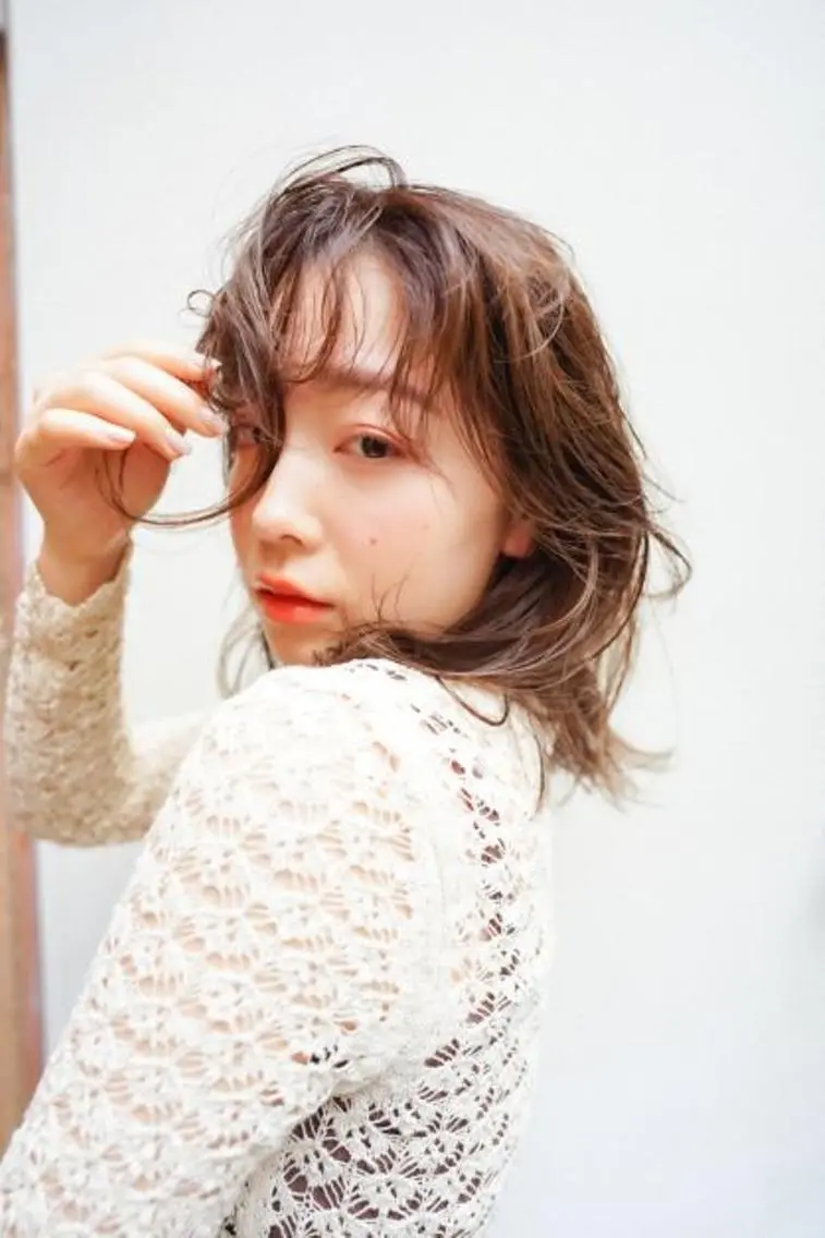 ミディアム カラー ブリーチ ケアブリーチ ダブルカラー イヤリングカラー ハイライトカラー N° jemica 札幌のヘアスタイル