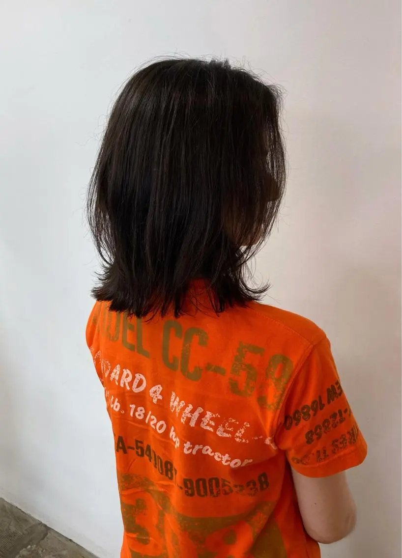 ミディアム 伸びても可愛いカラー 愛甲竜佑のヘアスタイル