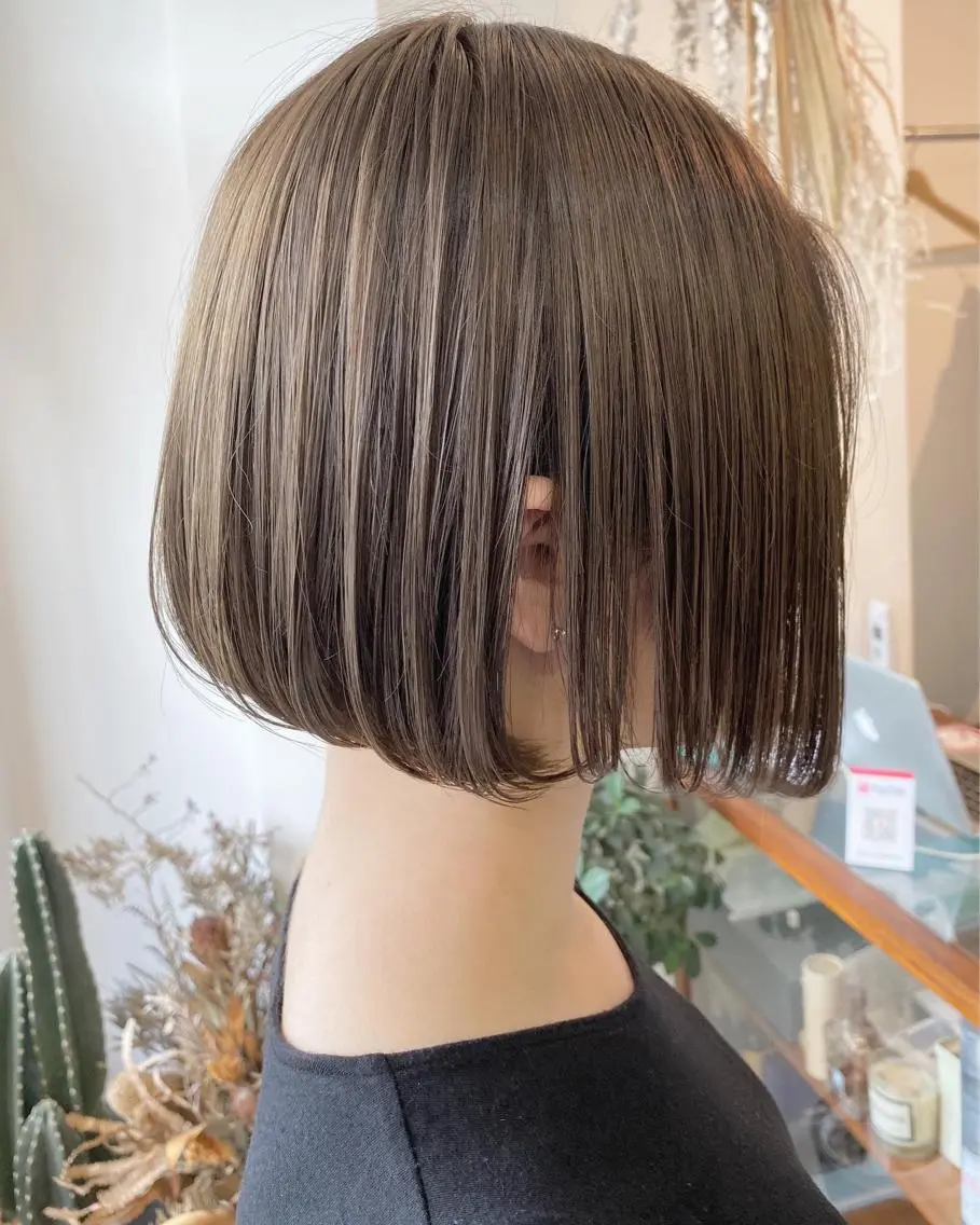 ショート カラー パーマ 髪質改善 縮毛矯正 トリートメント OVER→三軒茶屋 /縮毛矯正・髪質改善のヘアスタイル
