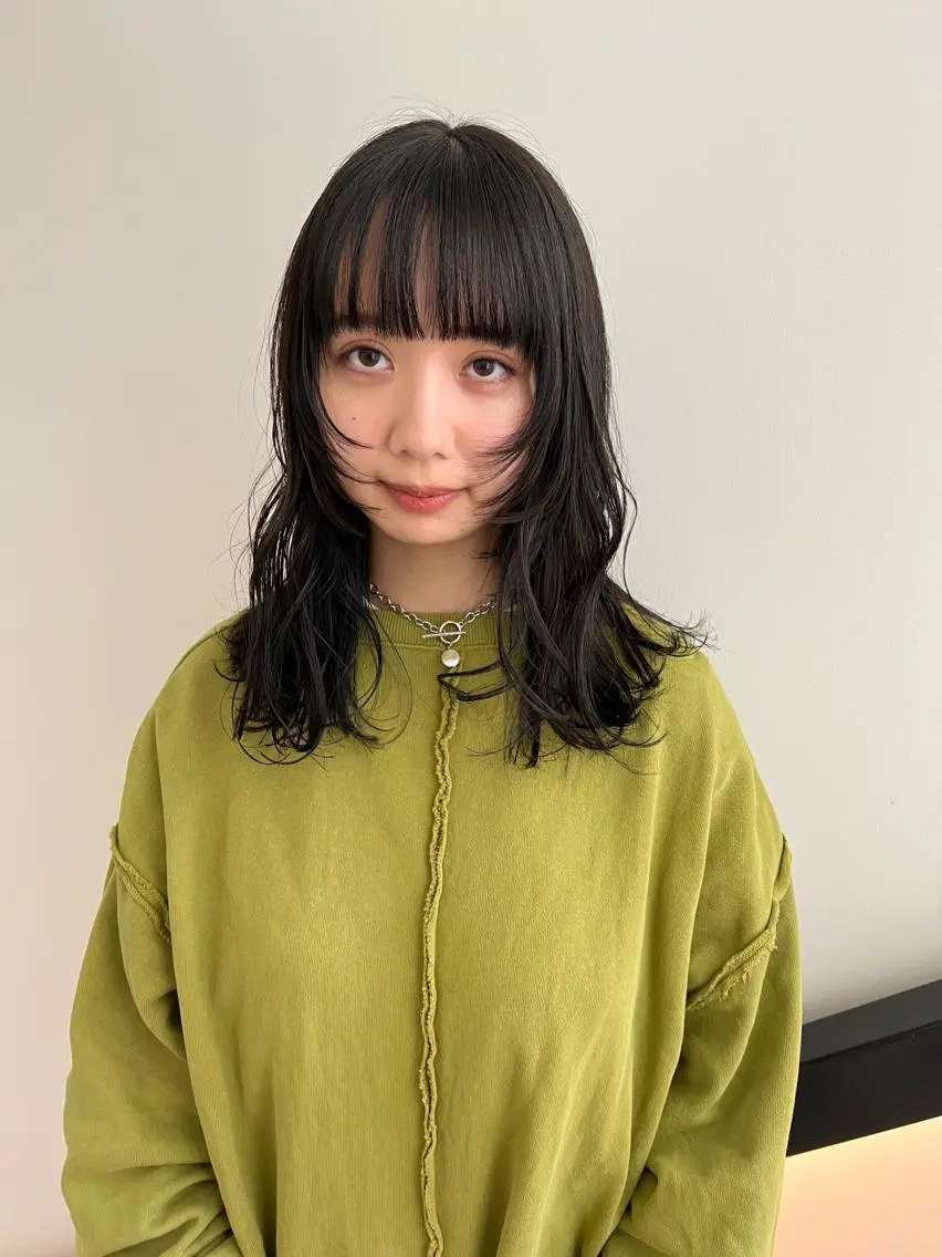 ロング カラー 顔周りカット/透明感 カラー✂️MEIのヘアスタイル