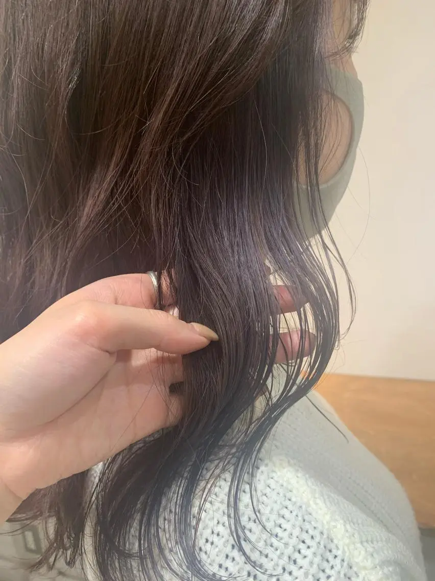 ミディアム カラー ハイトーン/レイヤー 💜Akaneのヘアスタイル