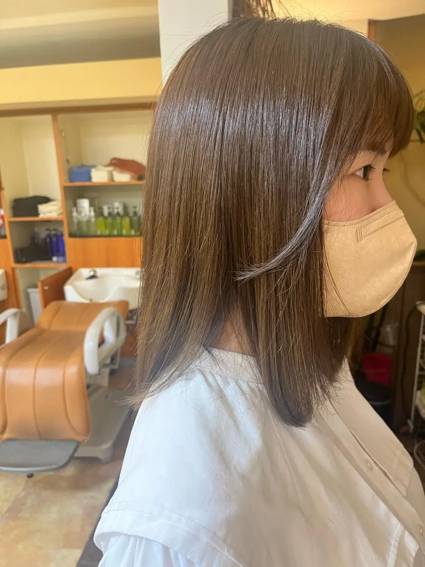 ミディアム 田畑 優希のヘアスタイル